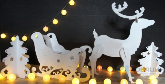 Театральная декорация Зимняя фантазия (белая серия)