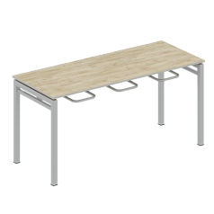 Стол обеденный 6-ти местный с креплением для табуретов