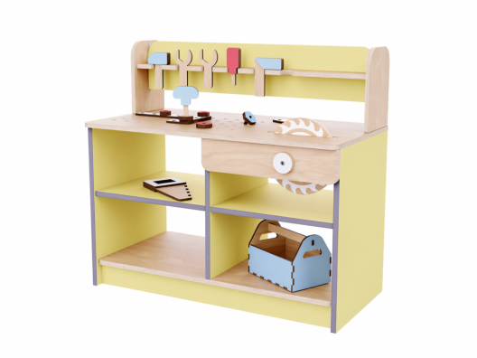 Детский игровой верстак с набором инструментов