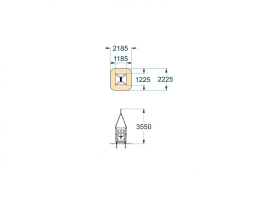 Домик-беседка Белоснежка