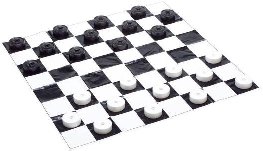 Напольные шашки, диаметр 10 см