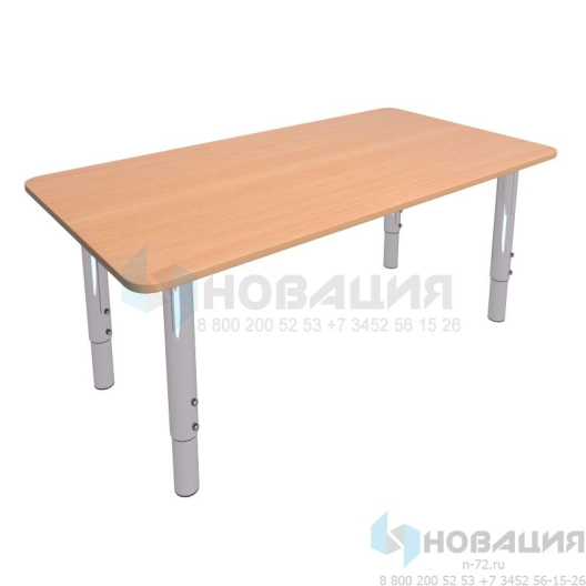 Стол детский Прямоугольный на металлических ножках (0-3 р. гр.)