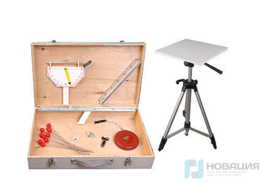 Комплект приборов и инструментов топографических (дем.)