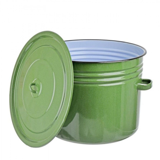 Бак эмалированный 40 л с крышкой