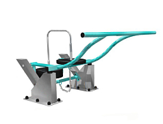 Уличный тренажер для приседания с изменяемой нагрузкой