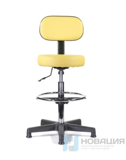 Стул высокий регулируемый со спинкой