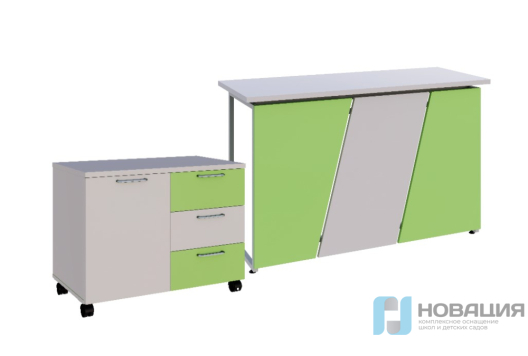 Стол учителя с тумбой New line (Нью лайн)